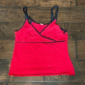 Y2K red going out top